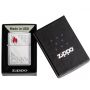 Zippo Tiles Emblem Design Brushed Chrome Lighter