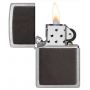 Zippo Brown Leather Emblem Street Chrome alışqan