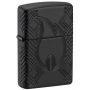 Зажигалка Zippo Rivet Flame Design Armor Black Matte — MultiCut гравировка 360°