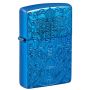 Зажигалка Zippo Hamsa Design Deep Carve Blue — символ защиты и удачи