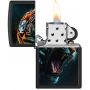 Zippo Tiger Roar Design Black Matte alışqan