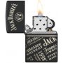 Зажигалка Zippo Jack Daniel’s Logos & Slogans Design Black Matte