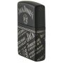 Зажигалка Zippo Jack Daniel’s Logos & Slogans Design Black Matte