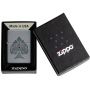 Зажигалка Zippo Ace of Spades Flame серая Ornate дизайн оригинал США