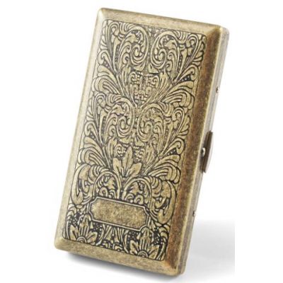 Металлический портсигар GVIPAI - Узоры на 12 сигарет