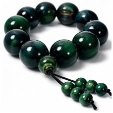Yaşıl parlaq təsbeh qolbaq 21 sm aksesuar