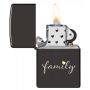 Зажигалка Zippo High Polish Black Family Design - Семья