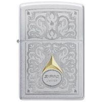 Зажигалка Zippo Auto Two-Tone Vintage Filigree Design с винтажным орнаментом