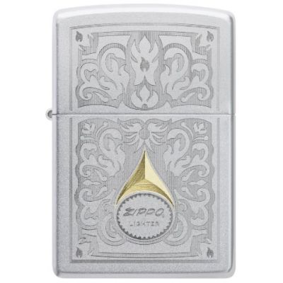 Зажигалка Zippo Auto Two-Tone Vintage Filigree Design с винтажным орнаментом
