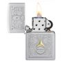 Зажигалка Zippo Auto Two-Tone Vintage Filigree Design с винтажным орнаментом