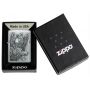 Зажигалка Zippo Brushed Chrome Wolf Pack Emblem с волками