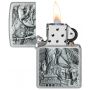 Зажигалка Zippo Street Chrome American Icons Emblem с символами США