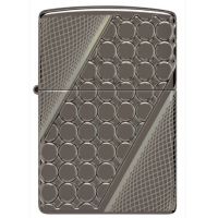 Зажигалка Zippo Armor Black Ice Deep Dots с глубоким гравированием