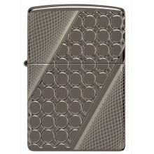 Зажигалка Zippo Armor Black Ice Deep Dots с глубоким гравированием Зажигалка Zippo Armor Black Ice Deep Dots с глубоким гравированием