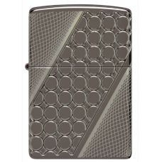 Зажигалка Zippo Armor Black Ice Deep Dots с глубоким гравированием