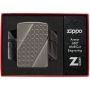 Зажигалка Zippo Armor Black Ice Deep Dots с глубоким гравированием