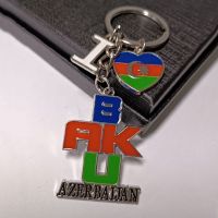 Azərbaycan dövlət bayrağının əks olunduğu brelok