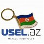 Keychain with the national flag of Azerbaijan