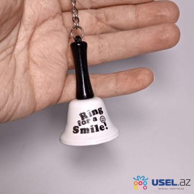 Bell keychain "Ring for a Smile"