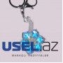 "Crystals" flower keychain
