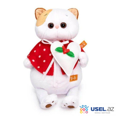 Collectible soft toy "Li-Li" in a cape with a heart