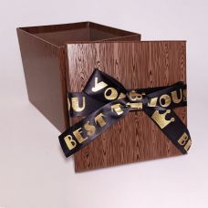 Подарочная коробка "Best for you", коричневая  