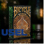 Bicycle Index Aureo playing cards, Black 