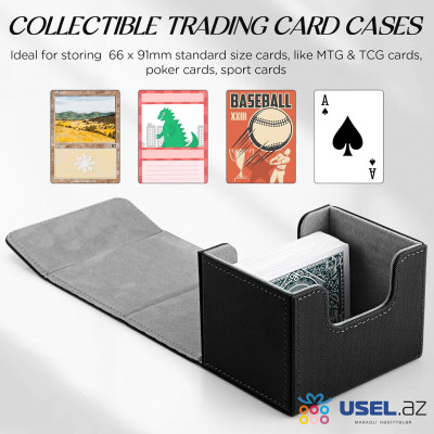 Premium deckbox organizer for playing cards for 100+ cards