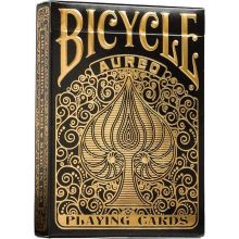 Bicycle Aureo oyun kartları, indeksli, qara