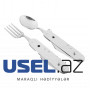 Folding cutlery set (knife, fork, spoon) 