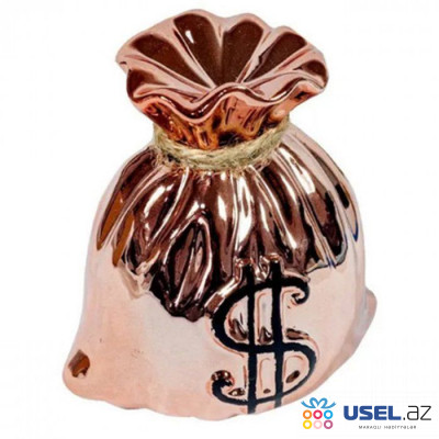 Piggy bank "Bag $", 14 cm