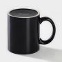Ceramic chameleon mug “Fuel level” 350 ml, black