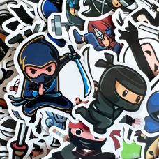 Виниловые стикеры Ниндзя Ninja