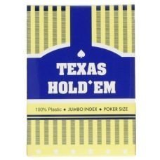 Игральные карты Texas Holdem Jumbo Index 100% пластик