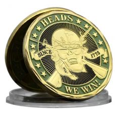 Souvenir Collectible Coin 1775 US Skull Win or Lose