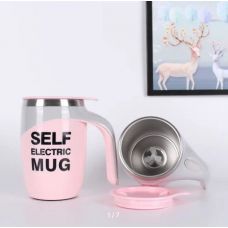 Кружка - миксер с крышкой поилкой 400ML Pink Self Stirring Mug