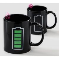 Chameleon mug "Energy Charge", black Chameleon mug "Energy Charge", black