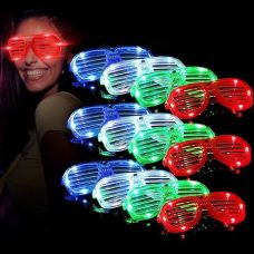 LED Light Up Glasses Shutter Shades