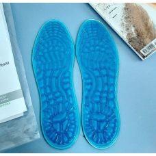 Massage gel insoles with shock-absorbing effect
