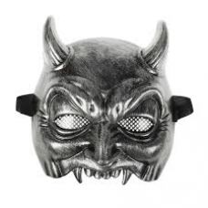 Карнавальная маска «Чёрт», серебристый