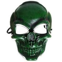 Carnival mask "Skull", green