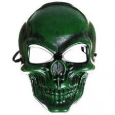 Карнавальная маска "Череп", цвет зелёный