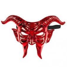 Karnaval maskası "İblis", qırmızı