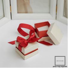 Gift box for earrings/ring "Ribbon", 5*5