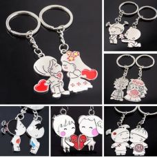 Paired keychains for lovers