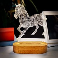 LED USB lamp - night light "Horse"