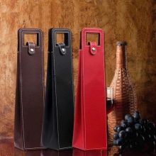Gift case for alcoholic beverages, leather