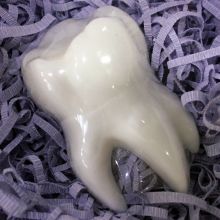 Мыло сувенирное подарочное "Зуб" ручной работы